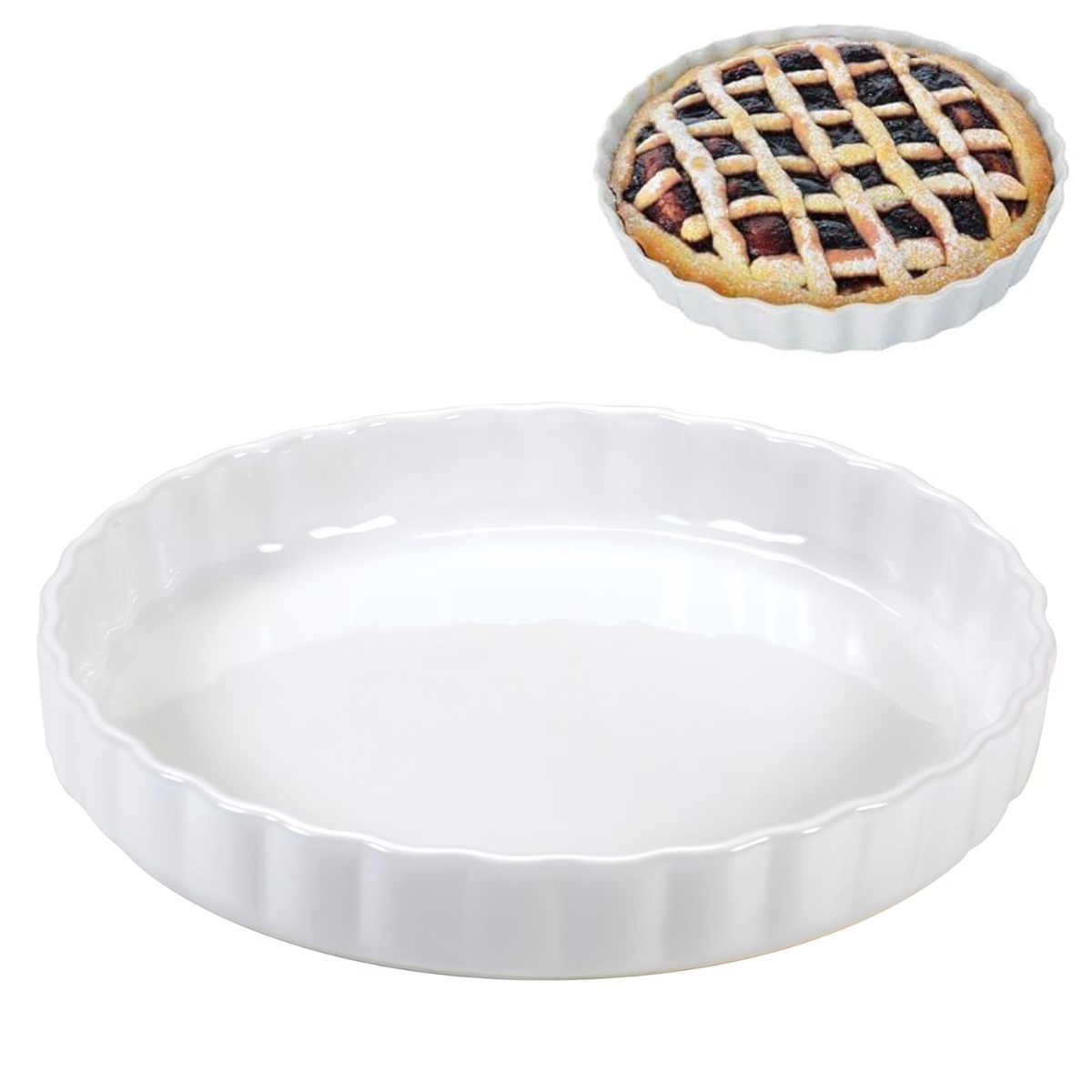 Molde Para Pay De Ceramica para Hornear Reposteria