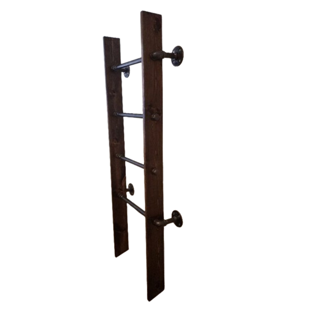 Perchero Tipo Escalera De Pared, Tubería Industrial, Toallero