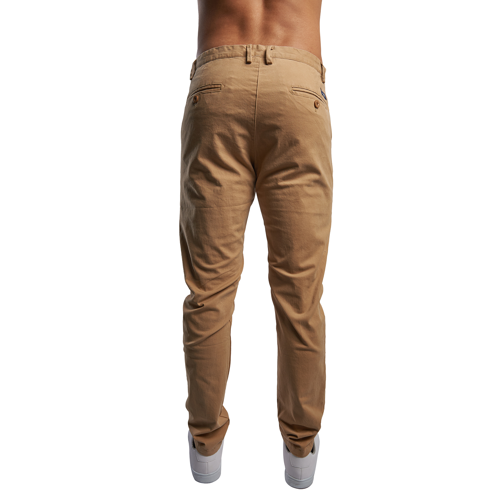 Pantalon de Gabardina Para Hombre Comodo Color Beige.