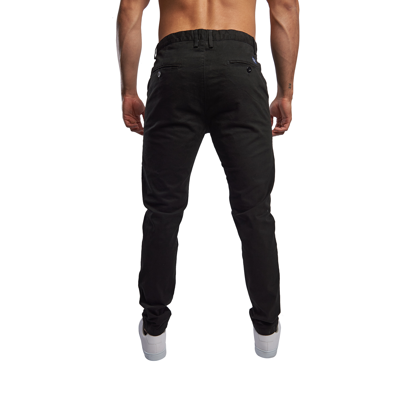 Pantalon de Gabardina Para Hombre Comodo Color Negro