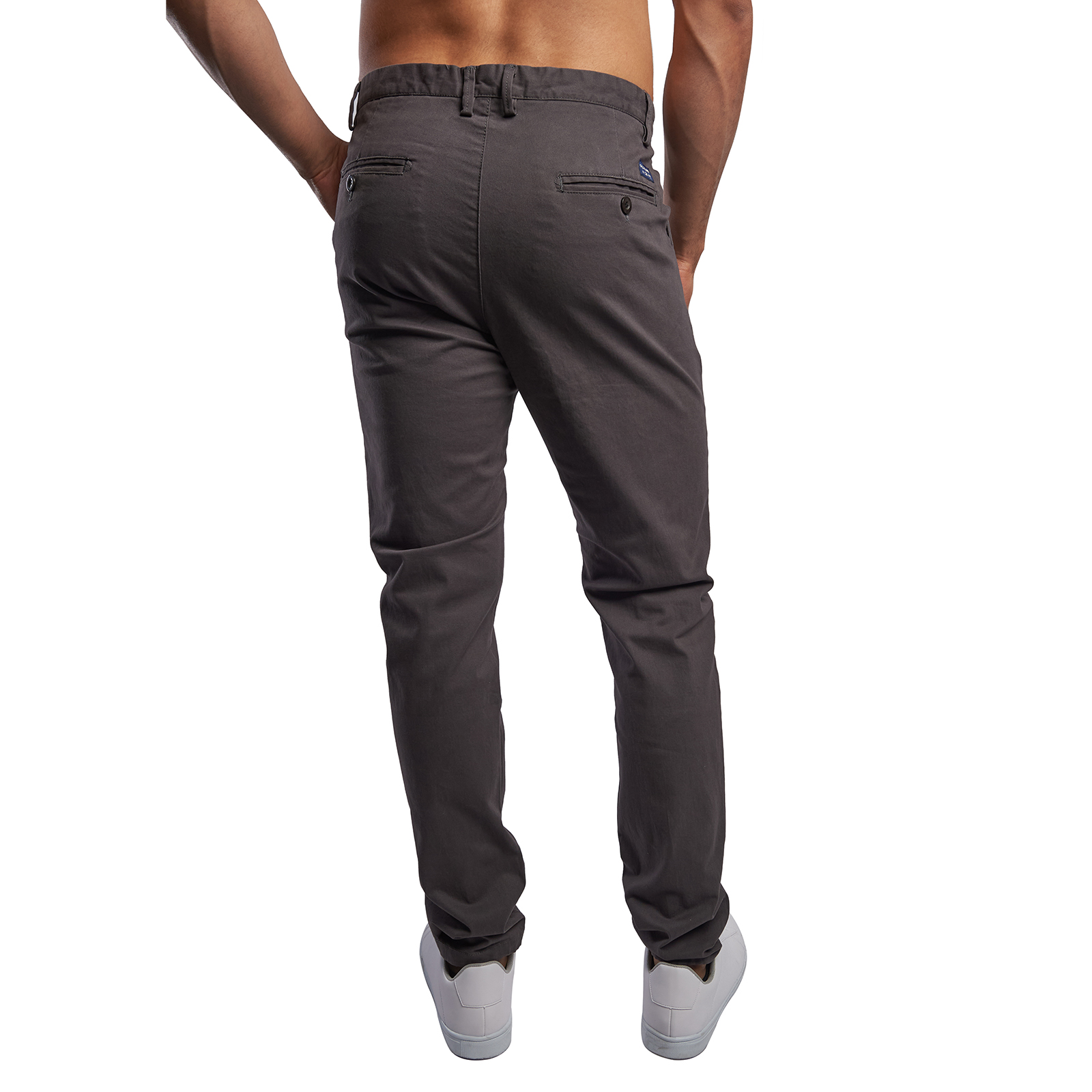 Pantalon de Gabardina Para Hombre Comodo Color Gris.