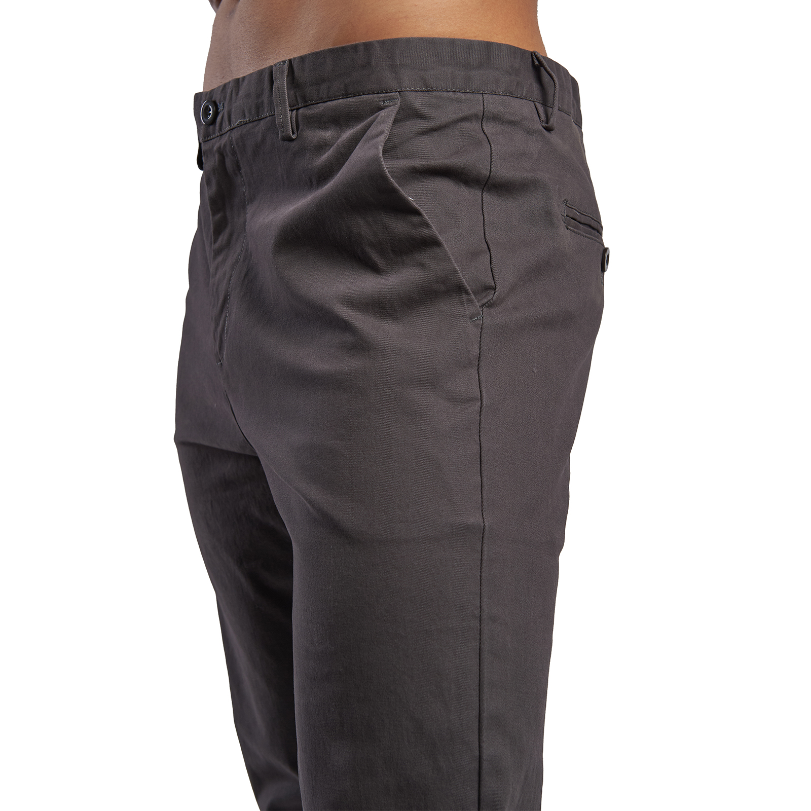 Pantalon de Gabardina Para Hombre Comodo Color Gris.
