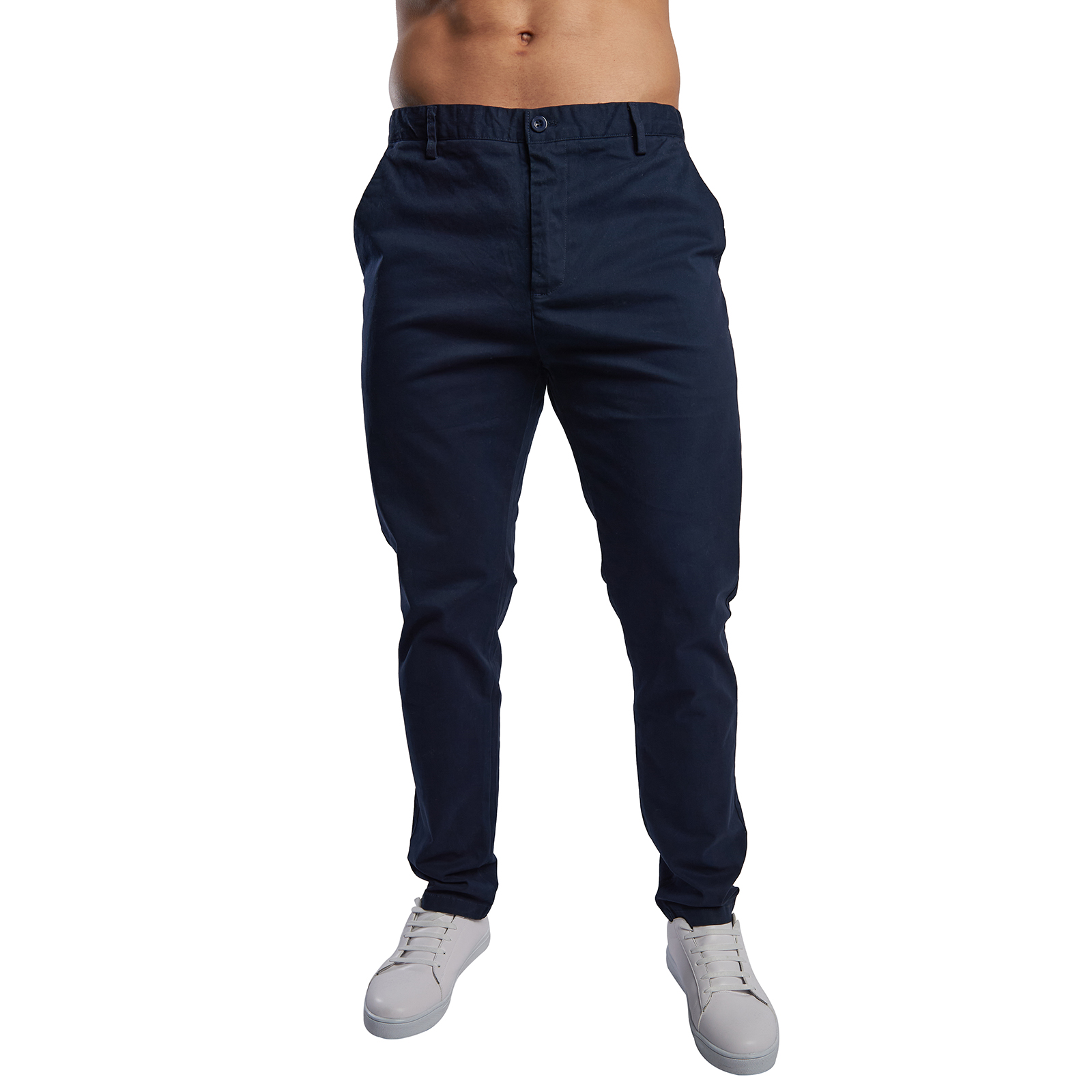 Pantalon de Gabardina Para Hombre Comodo Color Azul Marino