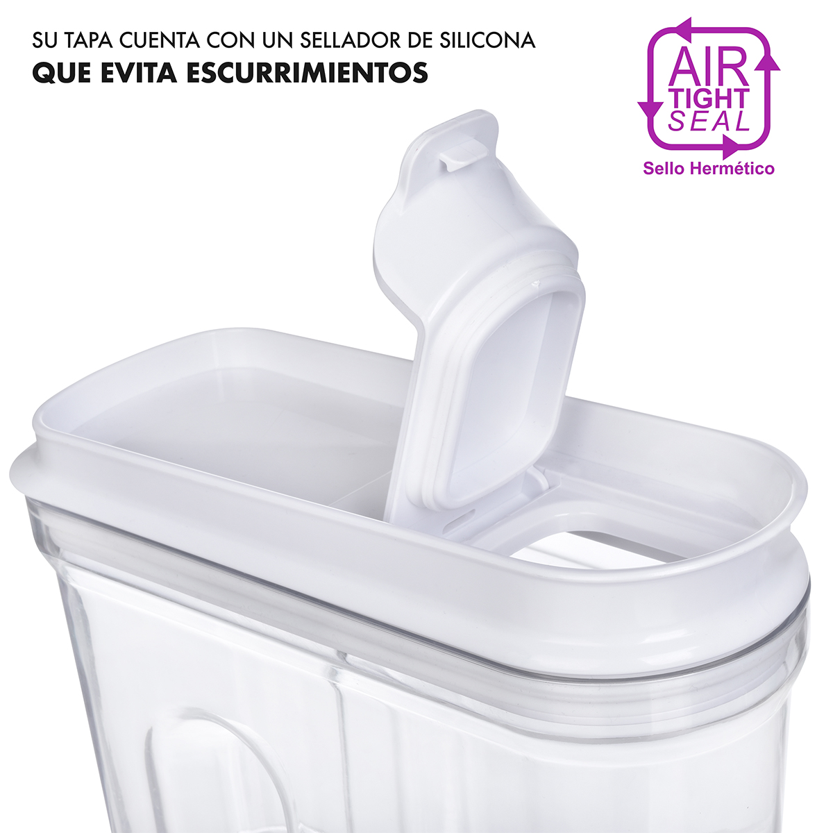 AGBOX Set De Recipientes Hermeticos 3 Piezas Con Tapa AG-CER03CHB.