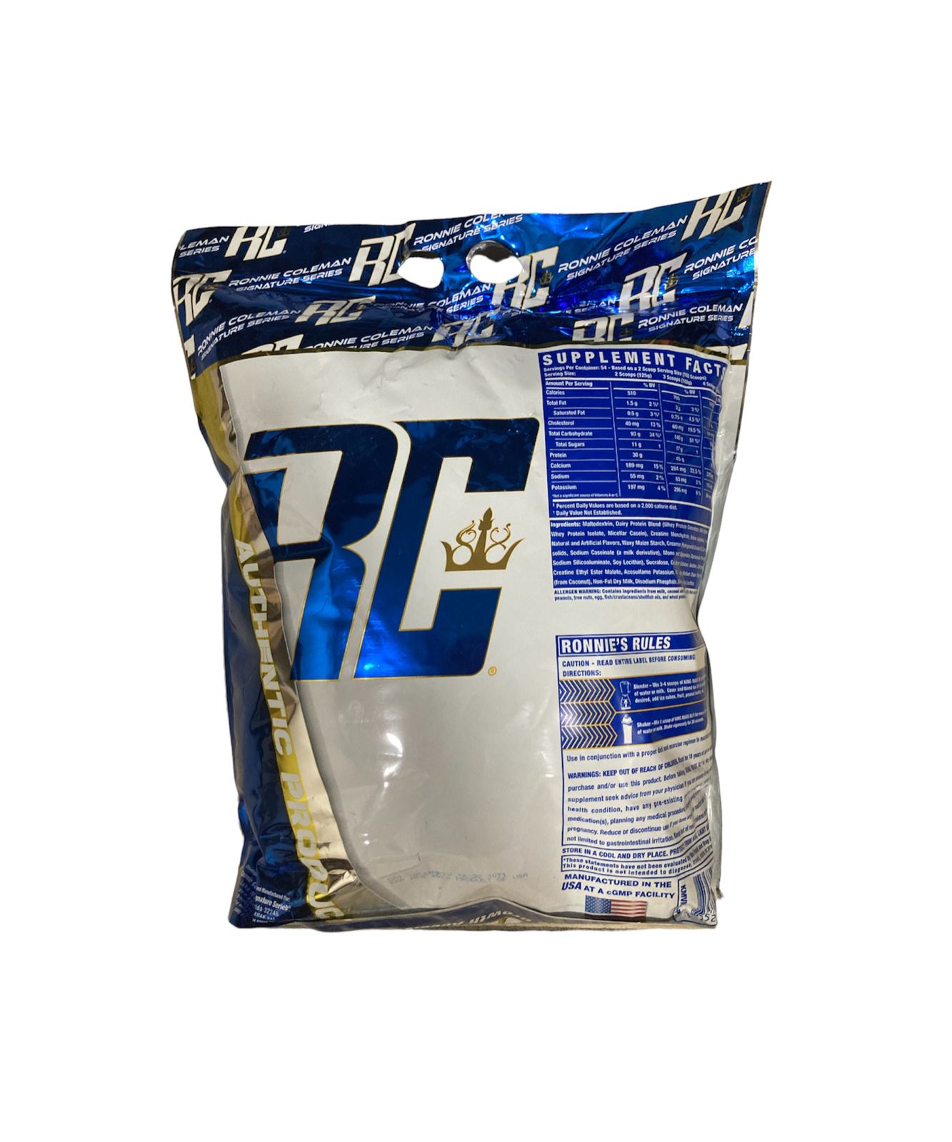 Ganador De Peso Ronnie Coleman 15 Lbs 108 Serv .