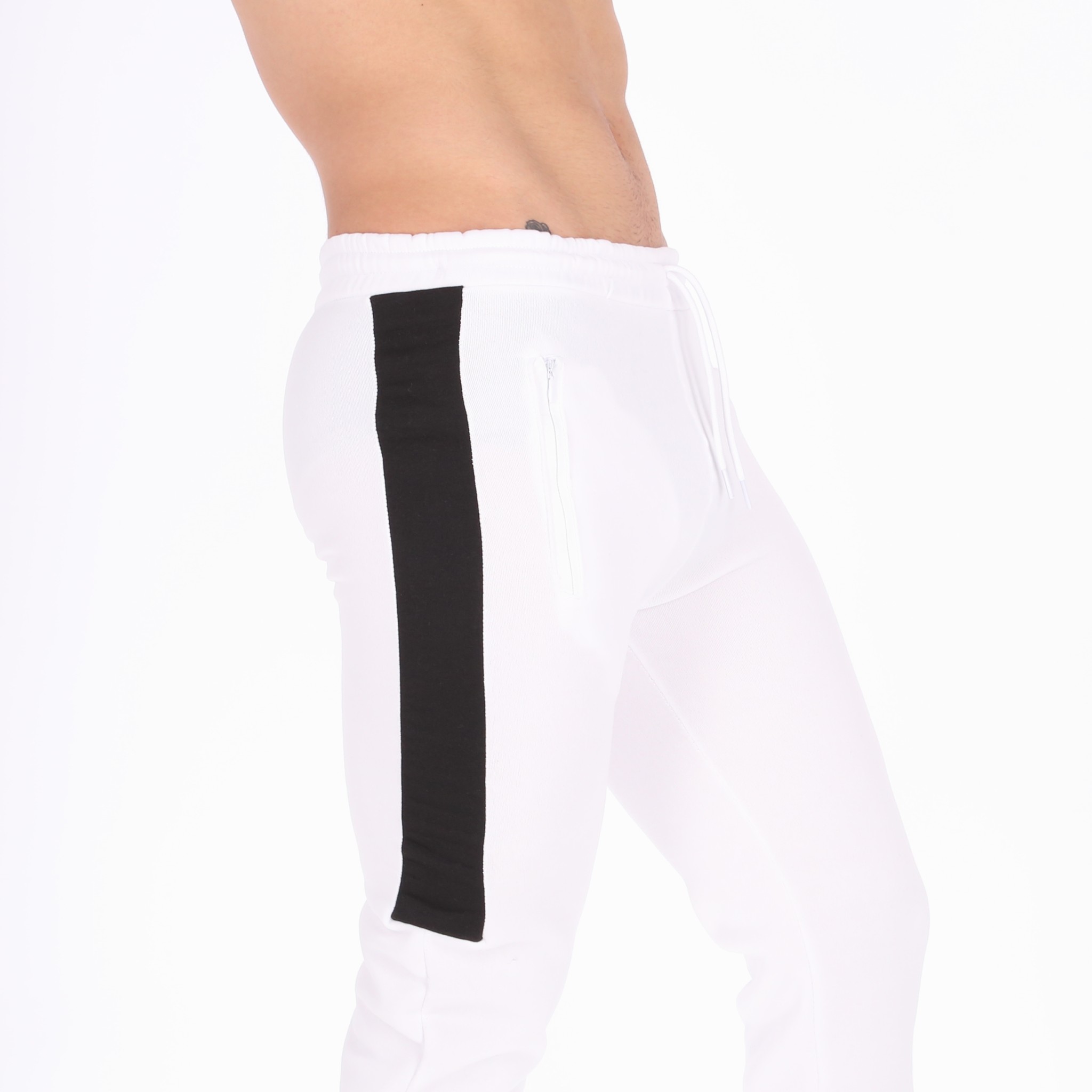 Jogger Deportivo Slim Para Hombre Color Blanco