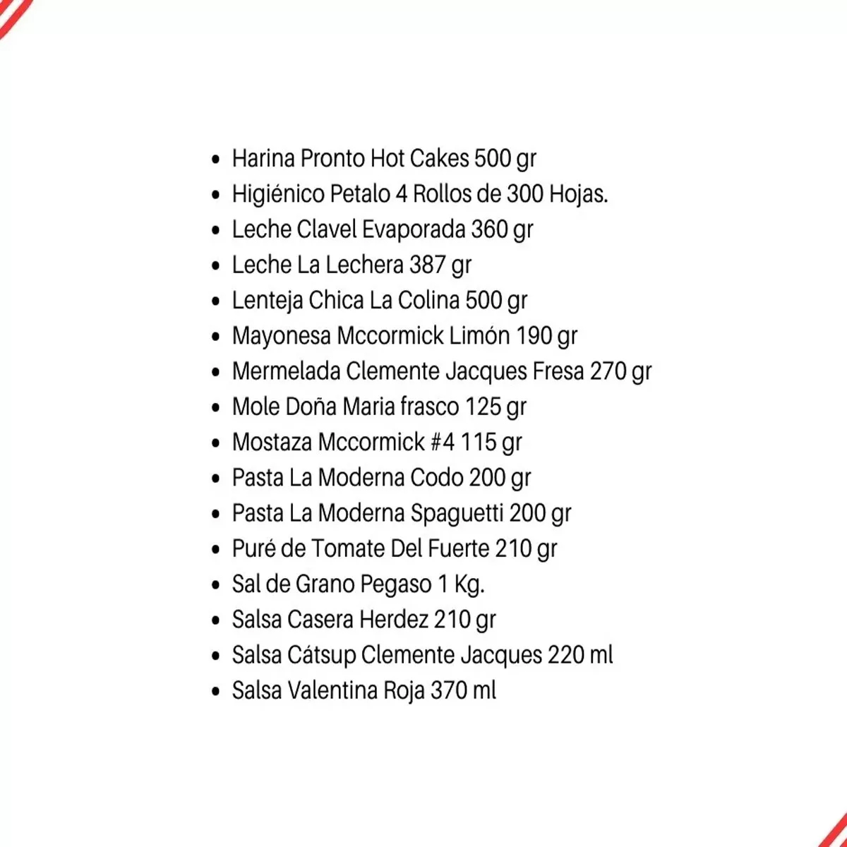 Despensa Empresarial Súper Completa 33 Productos Económica