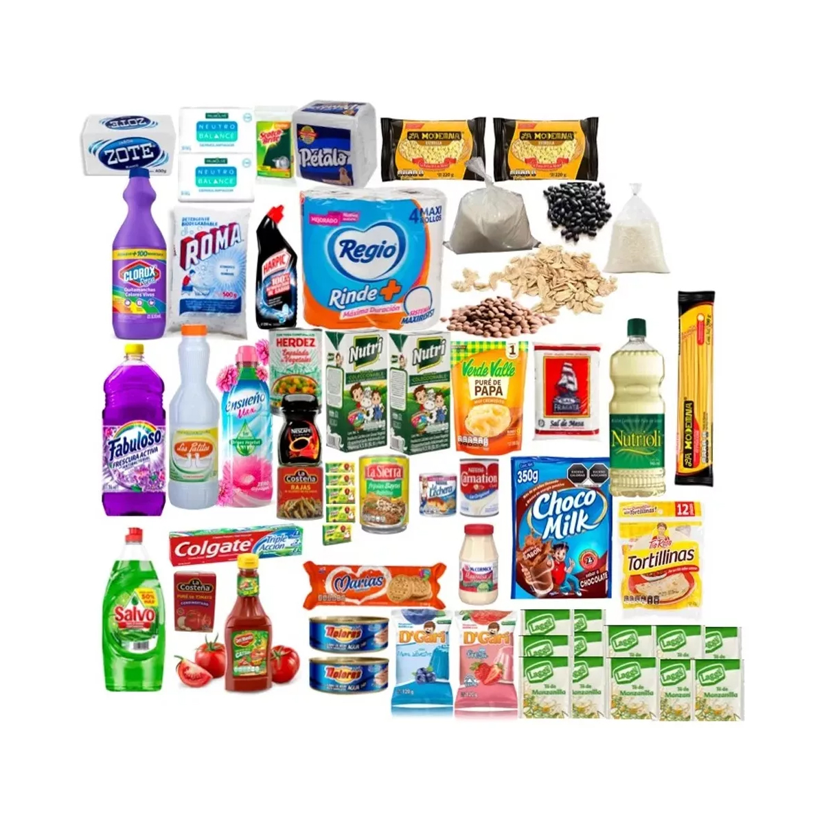 Despensa Completa con 60 Productos