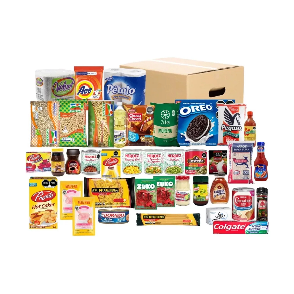 Despensa Empresarial Super Completa en Caja con 39 Productos