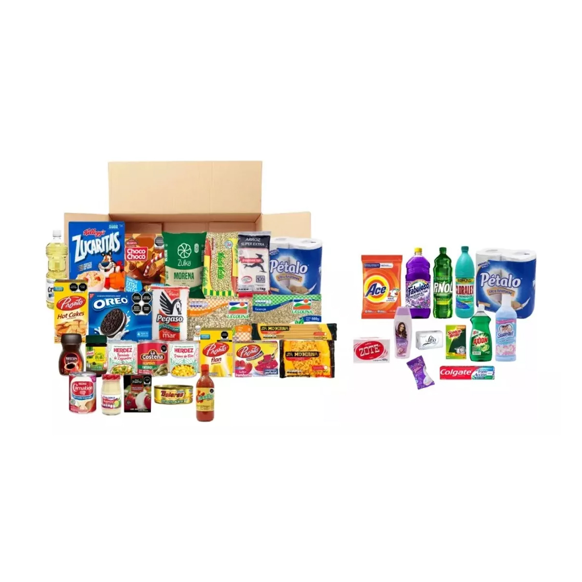 Despensa Completa Alimentos y Limpieza con 40 Productos