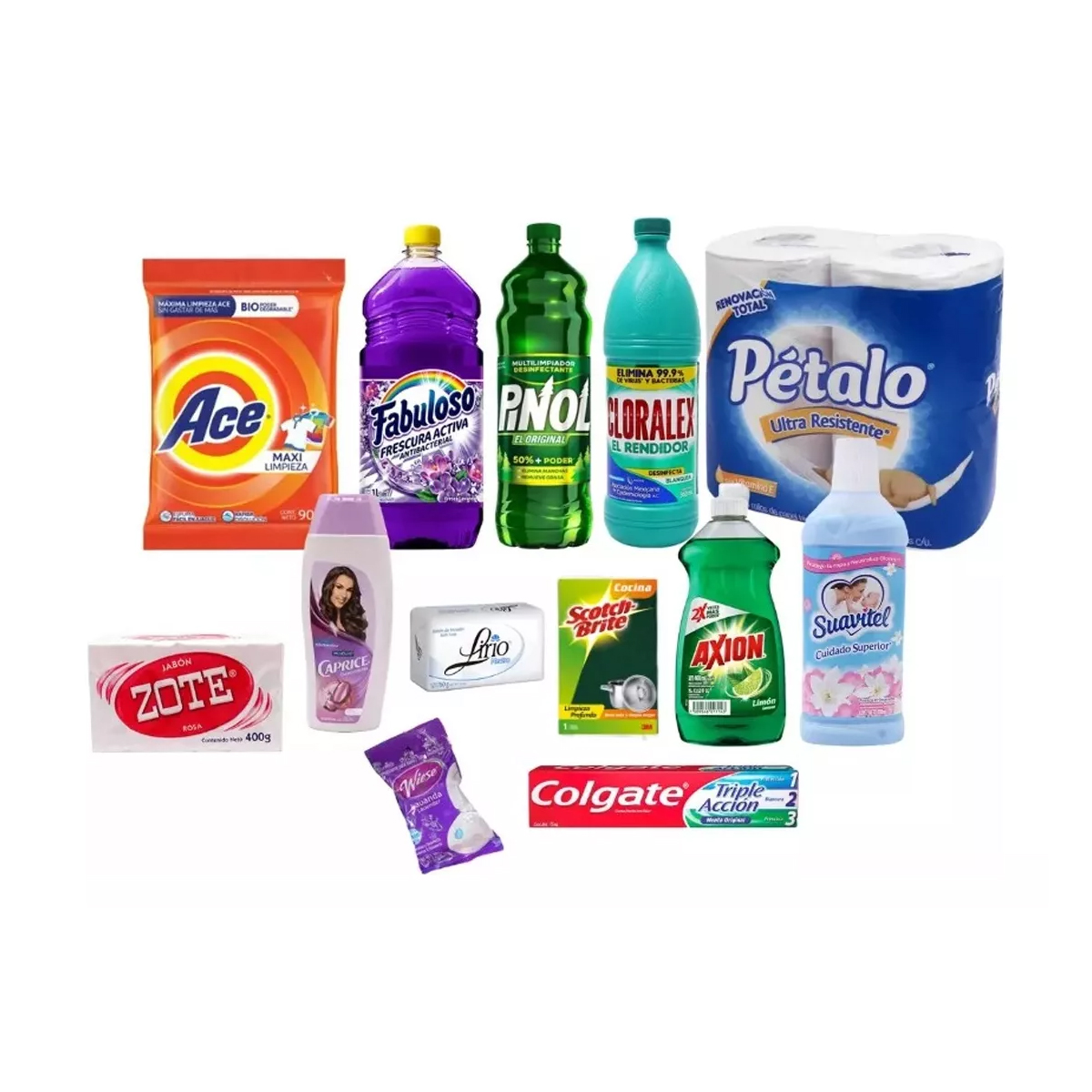 Despensa Completa Alimentos y Limpieza con 40 Productos