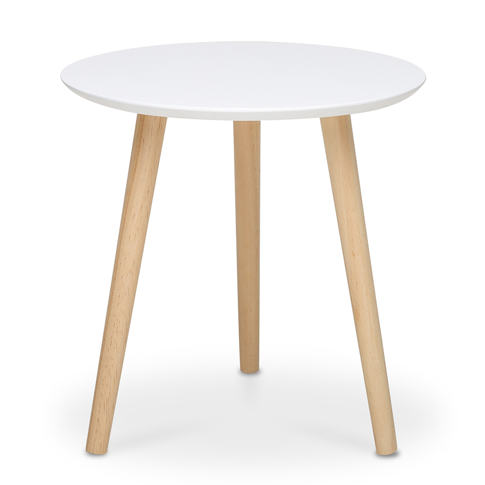 Mesa lateral DIB Ana 48x48x45 cm Blanca