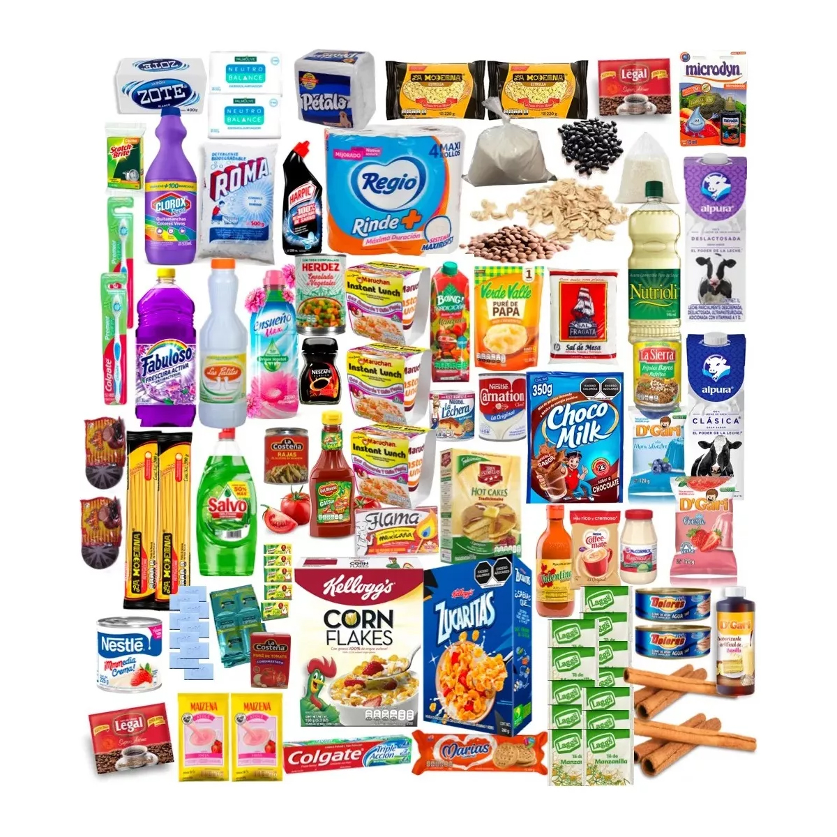 Despensa Mega Completa con 100 Artículos de la Mejor Calidad