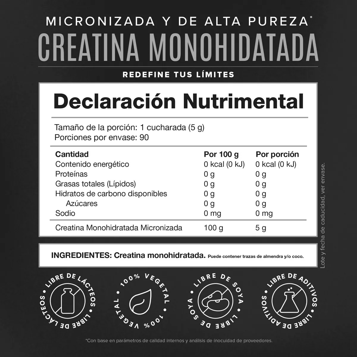 Birdman Creatina Monohidratada En Polvo 450g Sabor Natural