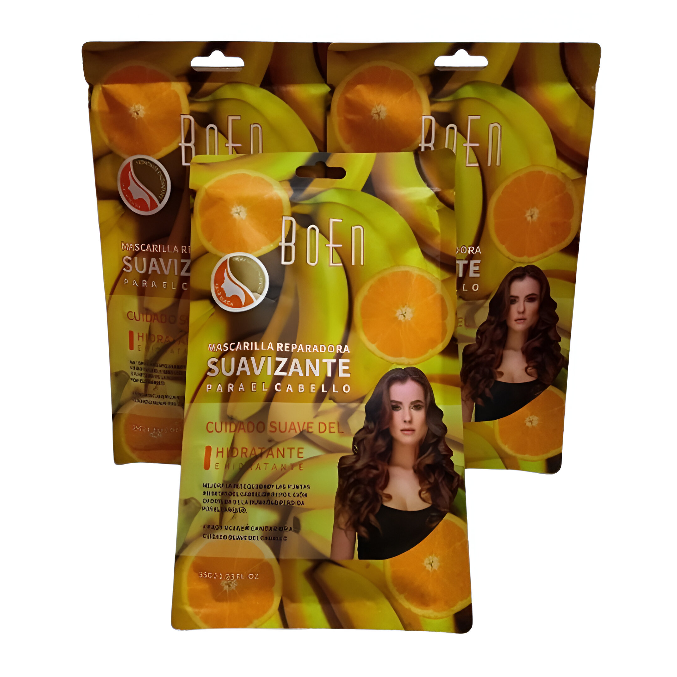 Pack Mascarilla Capilar Reparadora Suavizante Boen 4 Piezas