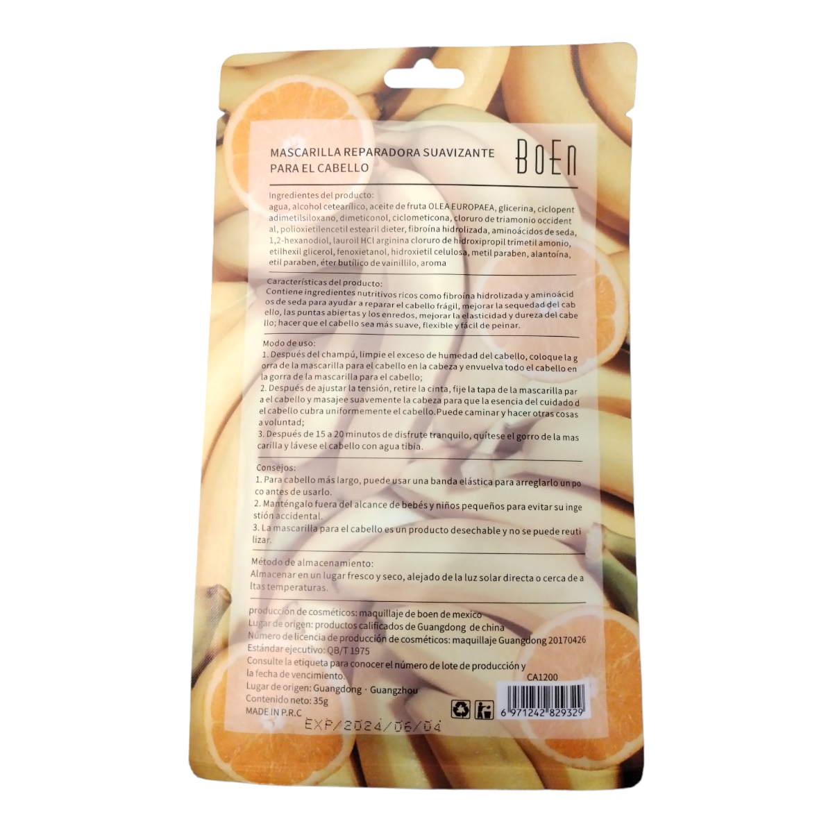 Pack Mascarilla Capilar Reparadora Suavizante Boen 4 Piezas