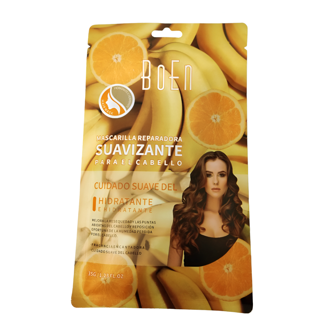 Pack Mascarilla Capilar Reparadora Suavizante Boen 4 Piezas