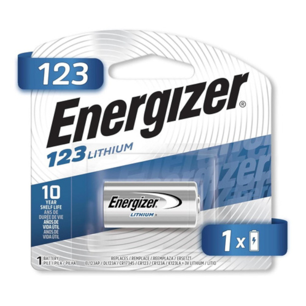 Pila Bateria Energizer de Litio CR123 3V 1 Pieza.
