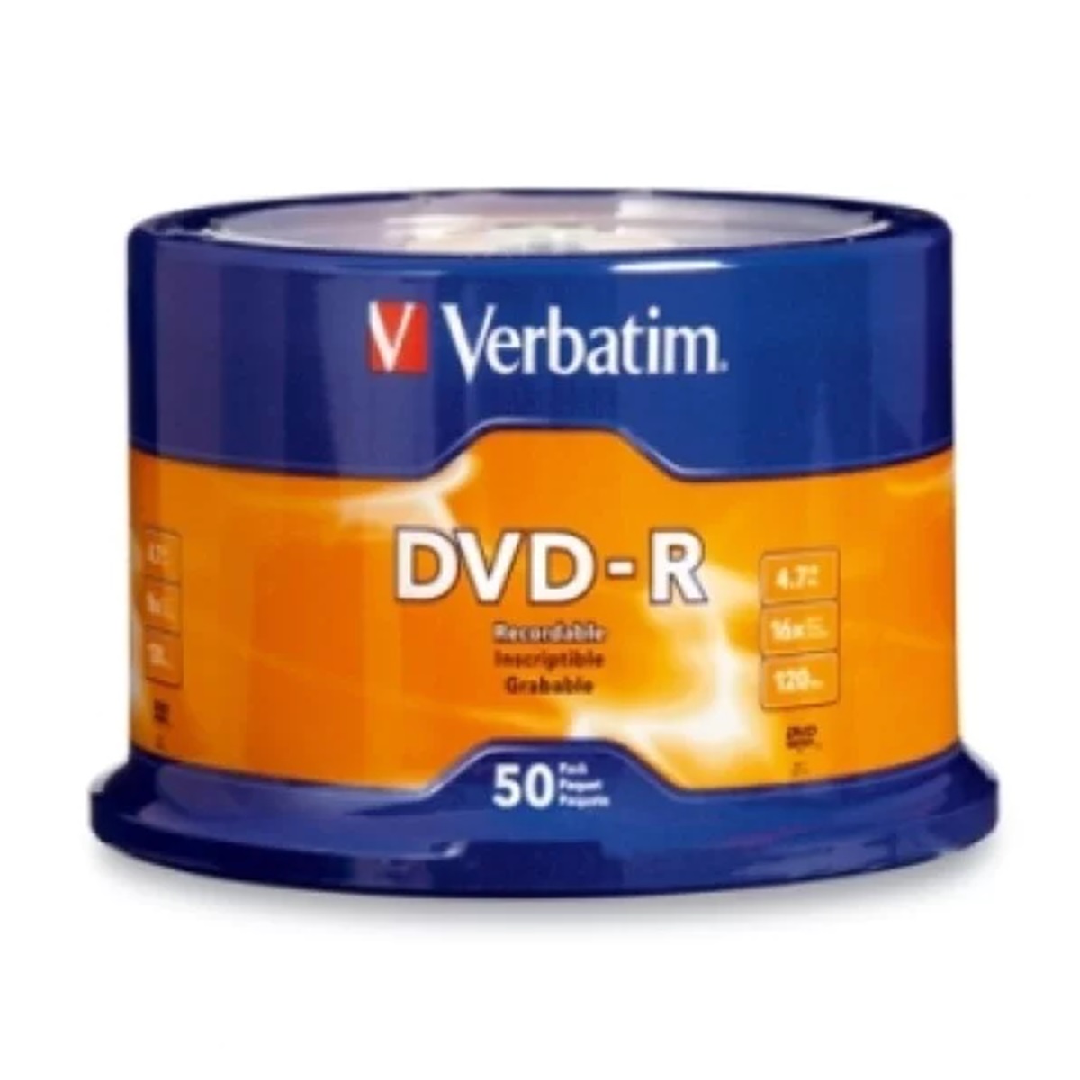 Torre de Discos Virgenes para DVD Verbatim DVD-R 50 Discos