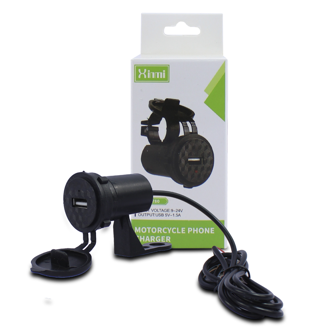  Adapatador De Corriente Con Puerto Usb Para Moto