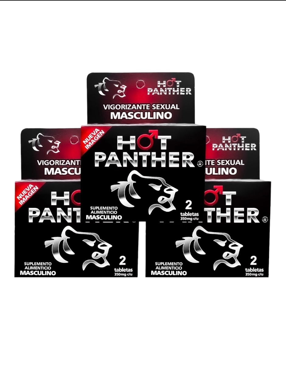 6 Pastillas Hot Panther Hombre - Estimulador De La Potencia Masculina