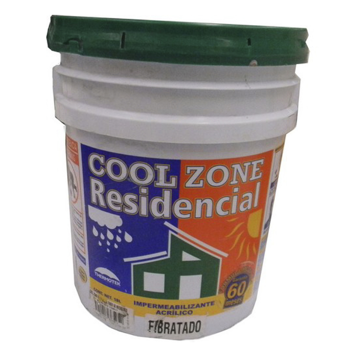 Impermeabilizante Fibratado 5 Años 18L Blan Thermotek 102159