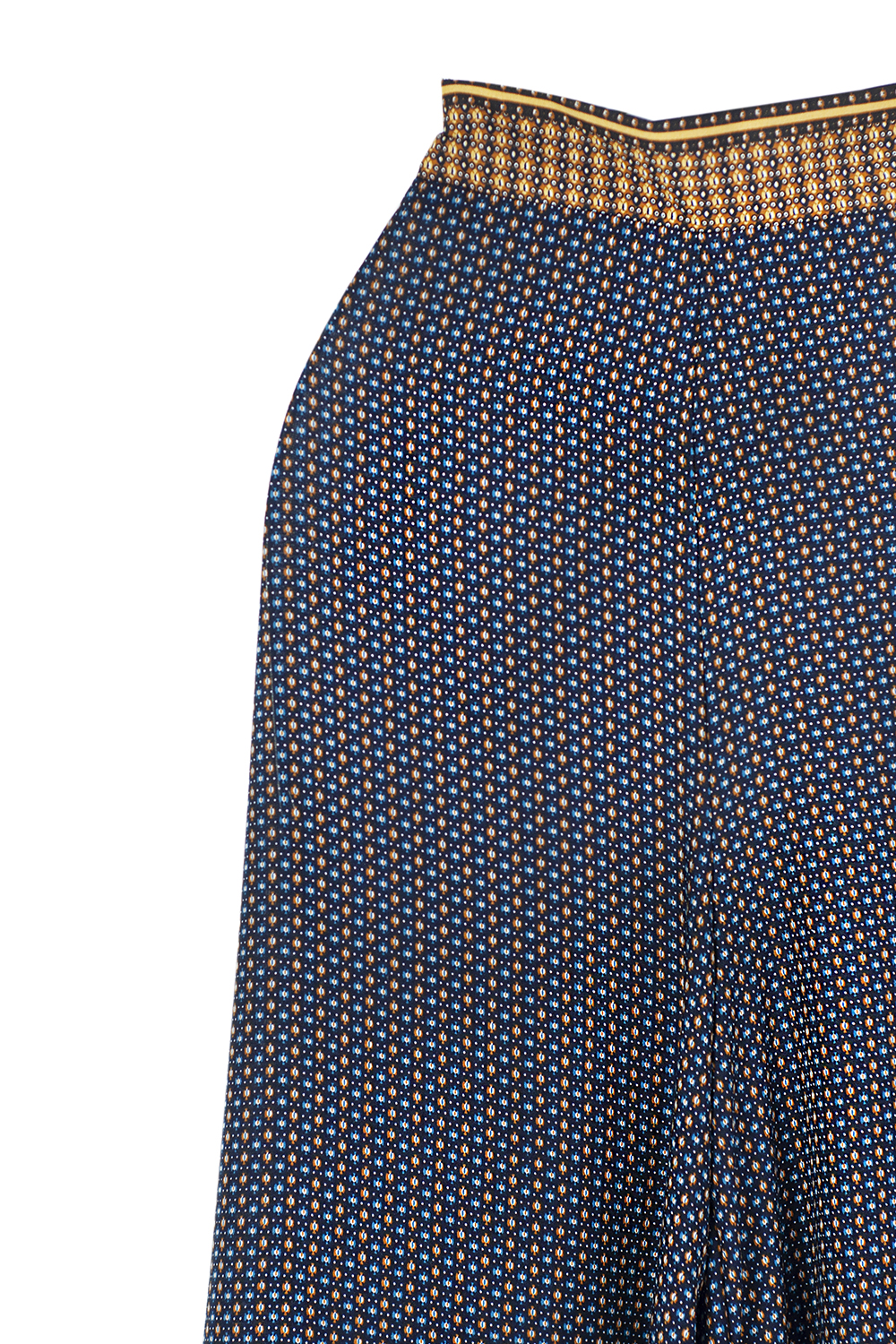 Pantalón de dama A ÁNGELOZANO acampanado color azul,  AL-W63.