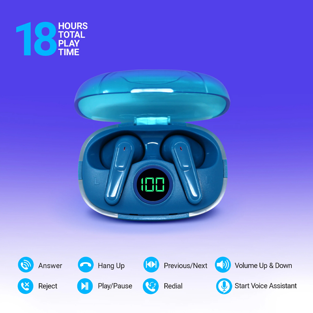 Reloj Inteligente Zl02 1.28 Vigilancia De Salud Deportivo Smart Watch Mas Audifonos Tech Theory Glow Pro Mas Reloj Inteligente ZL02 Azul.