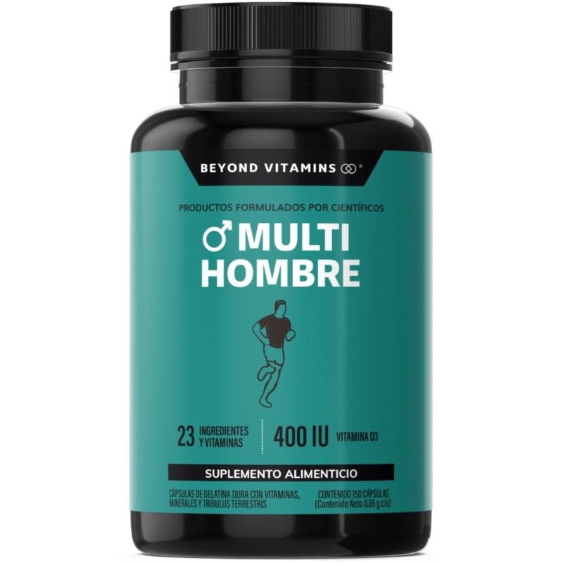 Multivitaminico para Hombres con 24 Ingredientes Suplemento Alimenticio - 150 Cápsulas