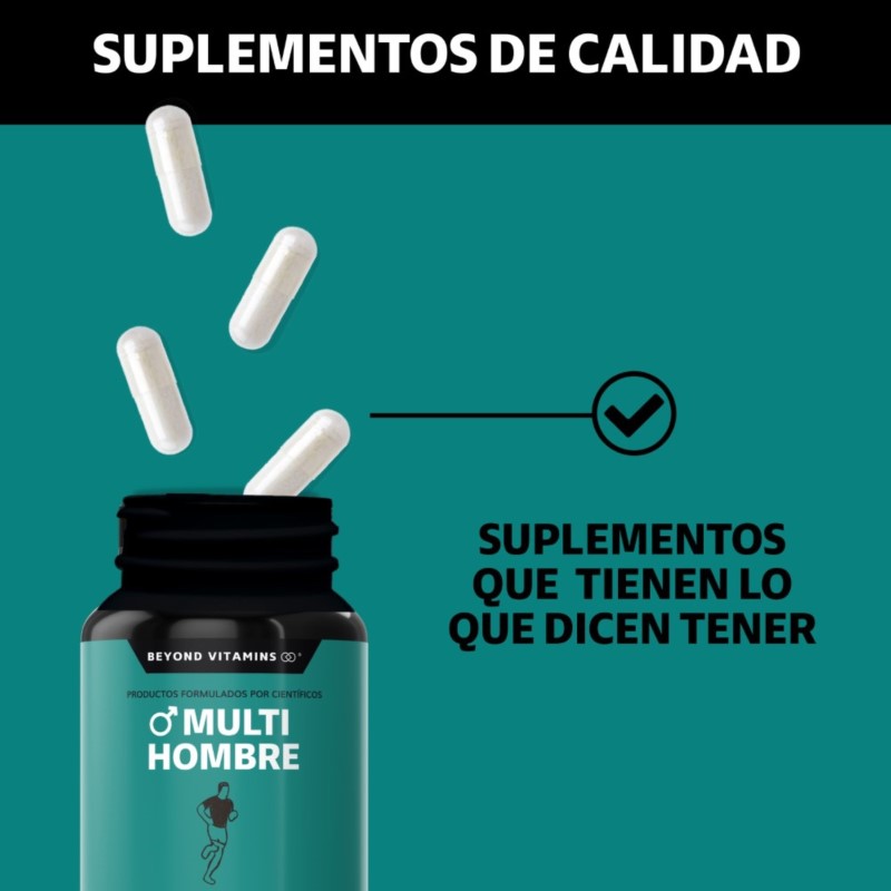 Multivitaminico para Hombres con 24 Ingredientes Suplemento Alimenticio - 150 Cápsulas