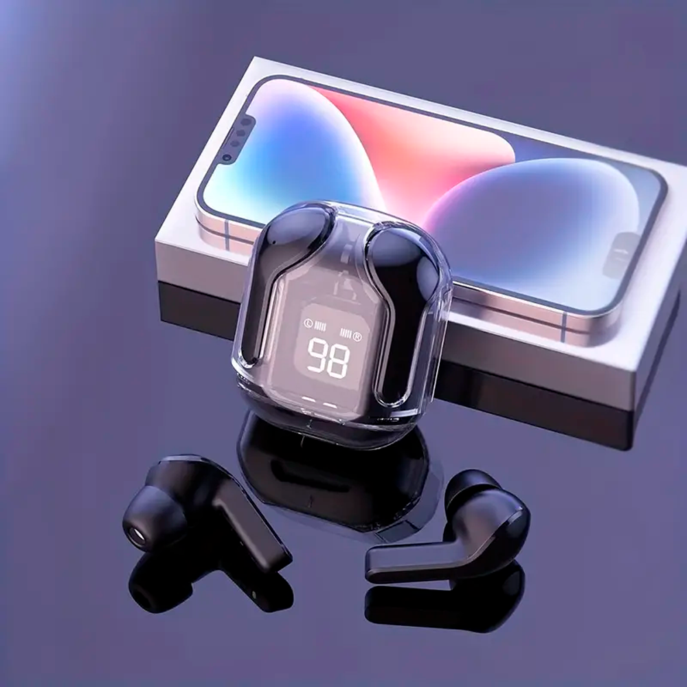 Smartwatch Reloj Inteligente T800 Reloj Deportivo Smart watch mas Auriculares intrauditivos Inalambricos BT30 Negro.