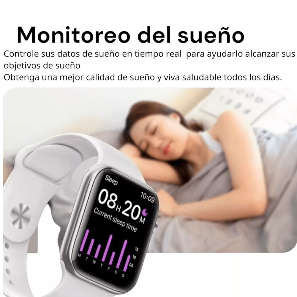 Smartwatch Reloj Inteligente T800 Reloj Deportivo Smart watch mas Auriculares intrauditivos Inalambricos BT30 Negro.