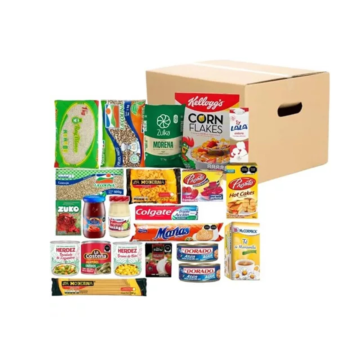 Despensa Empresarial Completa en Caja 22 Alimentos