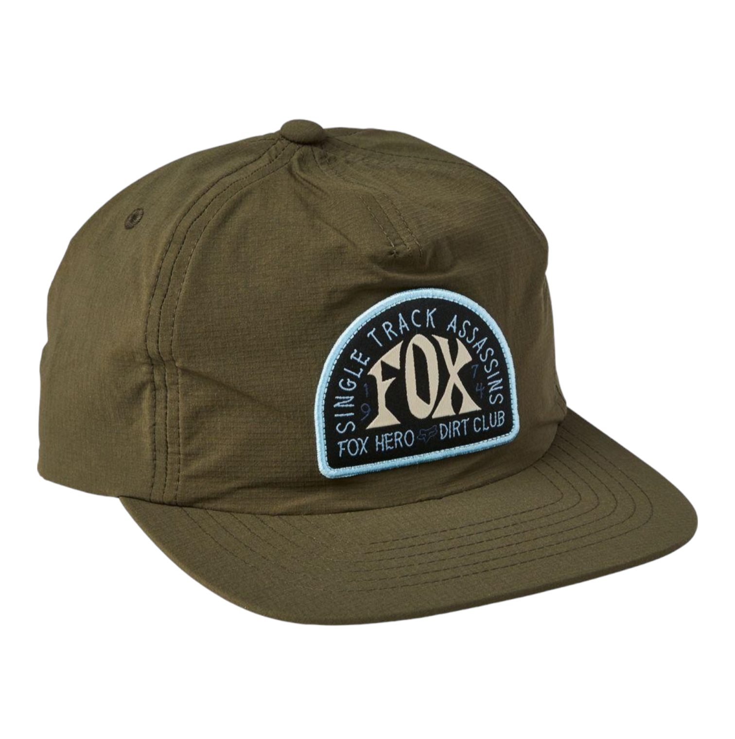 GORRA FOX SINGLE TRACK VERDE MILITAR- ORIGINAL
