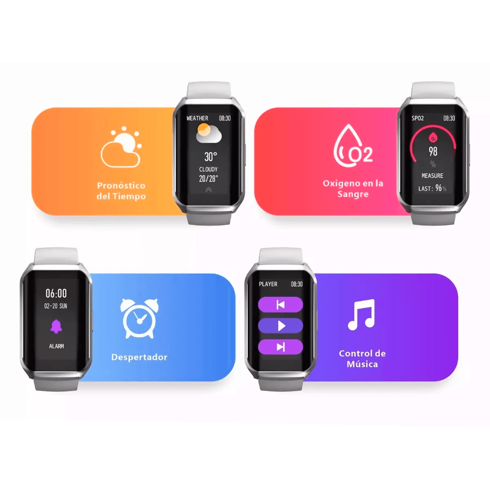 Reloj Inteligente Deportivo H77 Smartwatch Bluetooth 1.57 Smart watch Mas Audifonos Inalambricos Santana Color Blanco Auriculares.