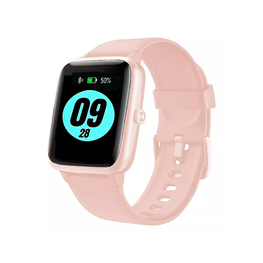 Smartwatch Reloj Inteligente Fitness Deportivo Android Smart watch Mas Audifonos Inalambricos Bluetooth Rosa