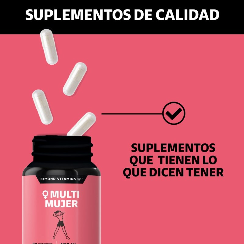 Multivitaminico para Mujeres con 24 Ingredientes Suplemento Alimenticio - 150 Cápsulas