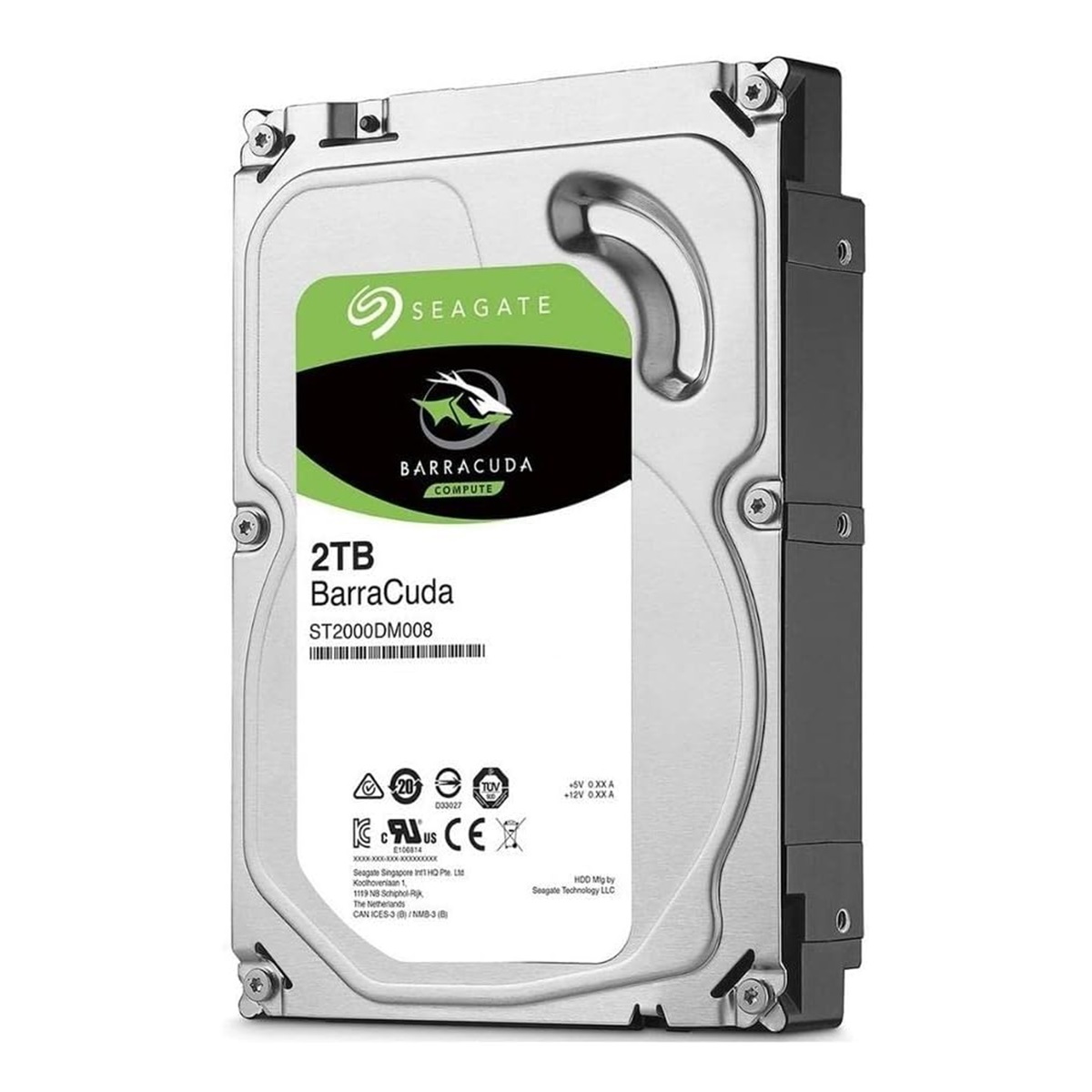Disco Duro Interno Seagate Barracuda 3.5'' 2TB SATA III 6 Gbit/s 7200RPM 256MB Cache