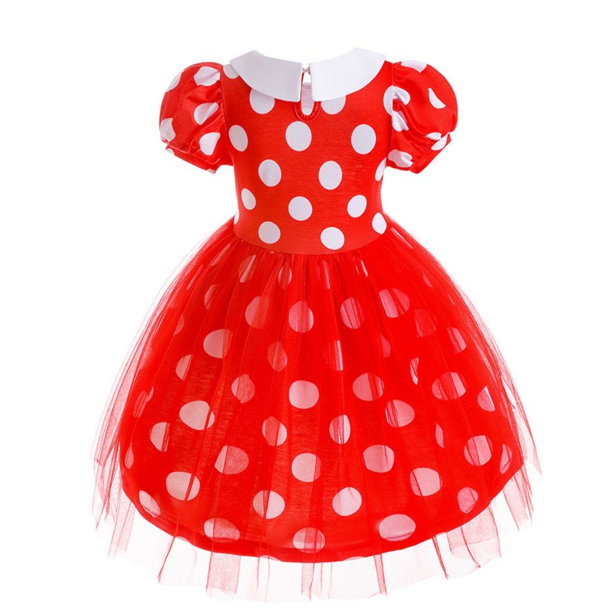 Vestidos Para Niña Minnie Disfraz Con Diadema