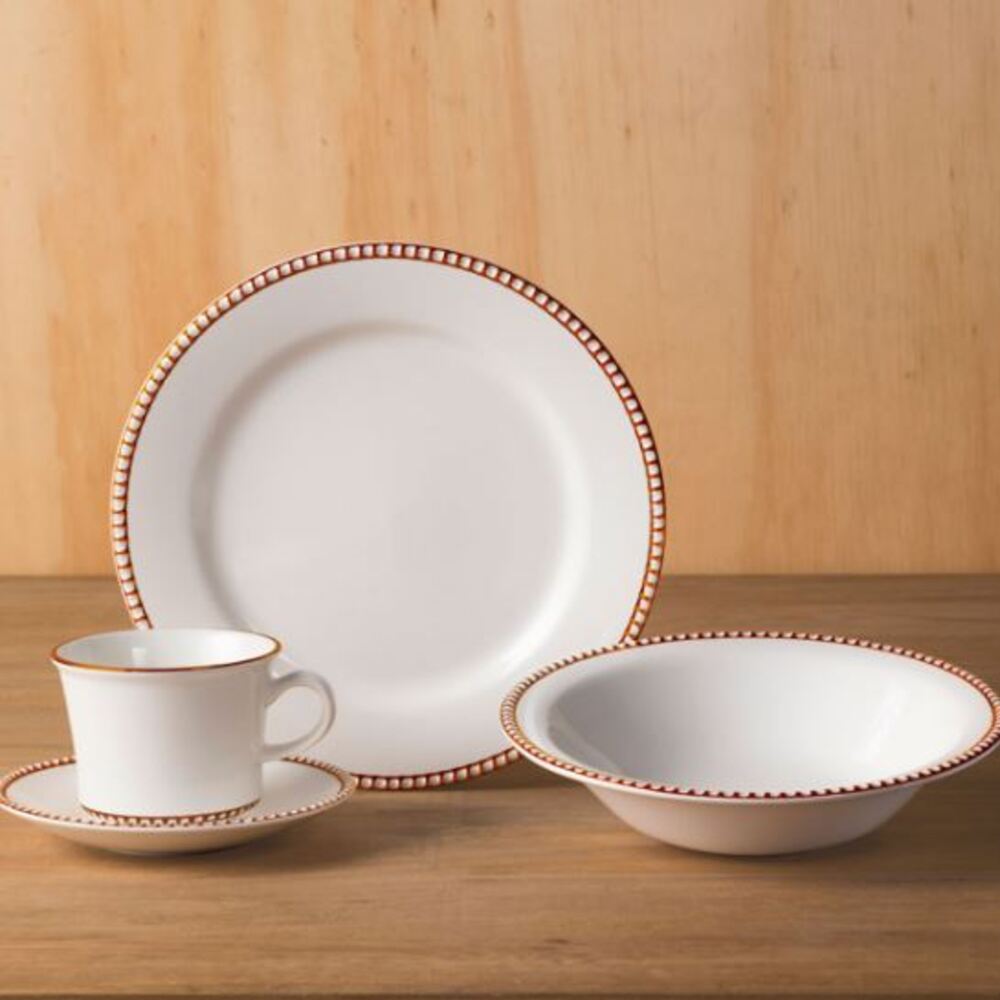 Vajilla Corona Ariana 4 Puestos 16 Piezas.