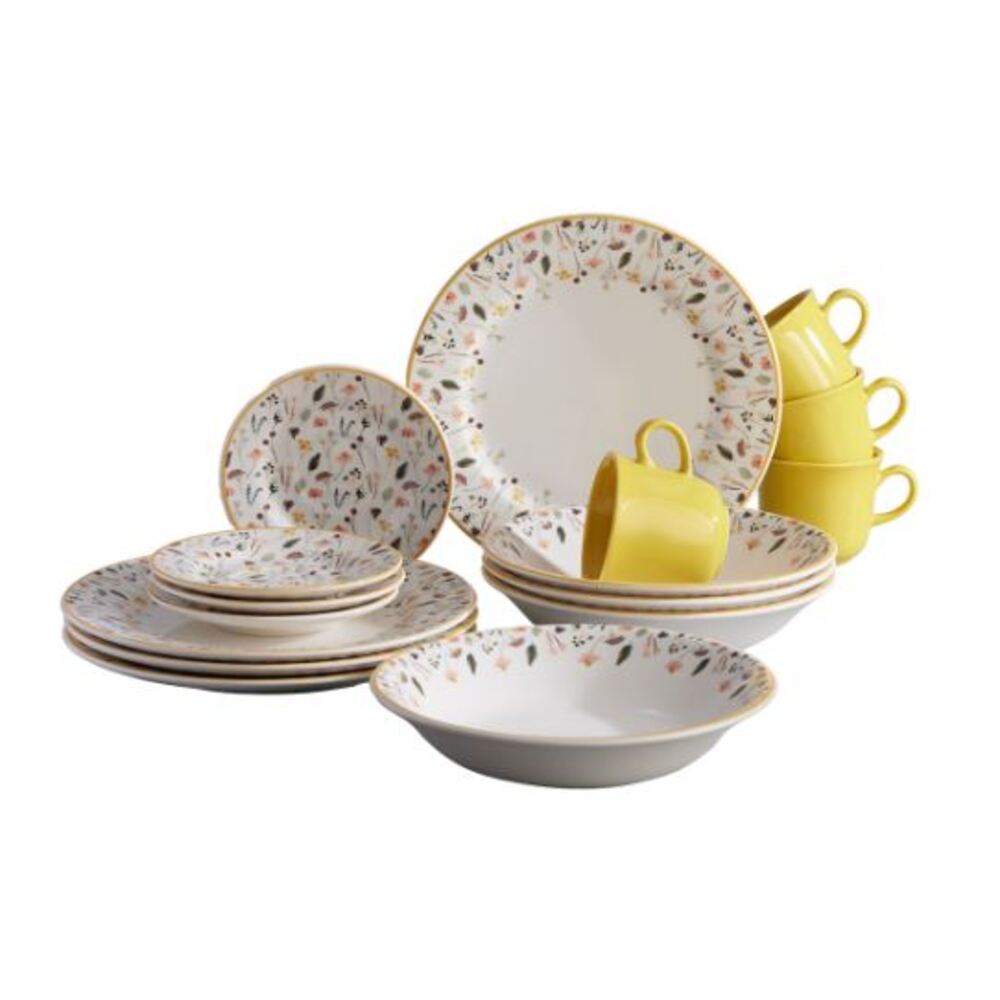 Vajilla Corona Ashley 4 Puestos 16 Piezas