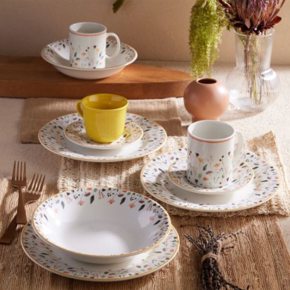 Vajilla Corona Ashley 4 Puestos 16 Piezas