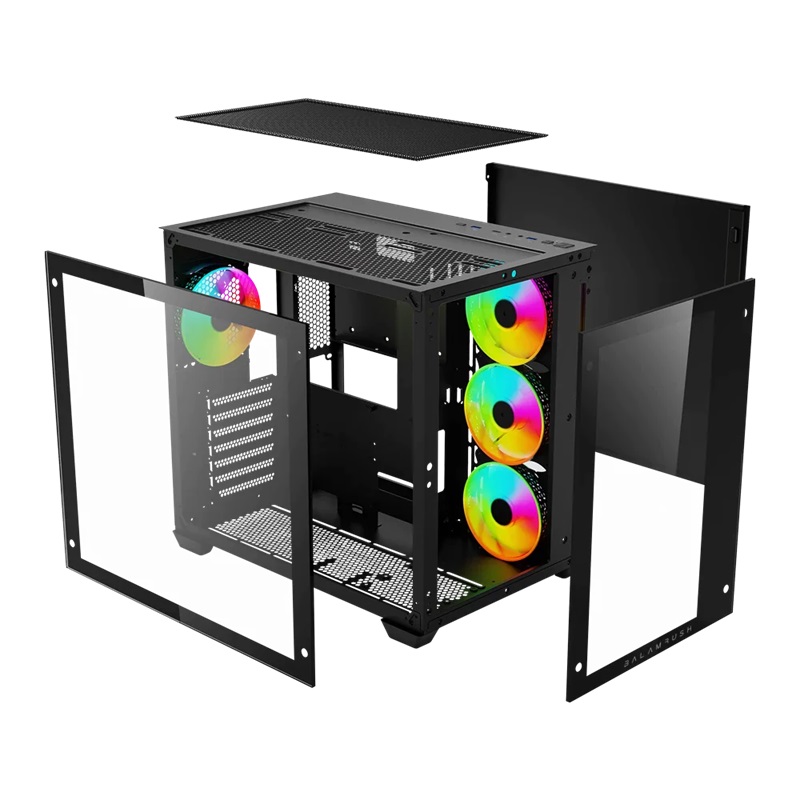 Gabinete Gamer Media Torre Tank Pro Gm930 Negro