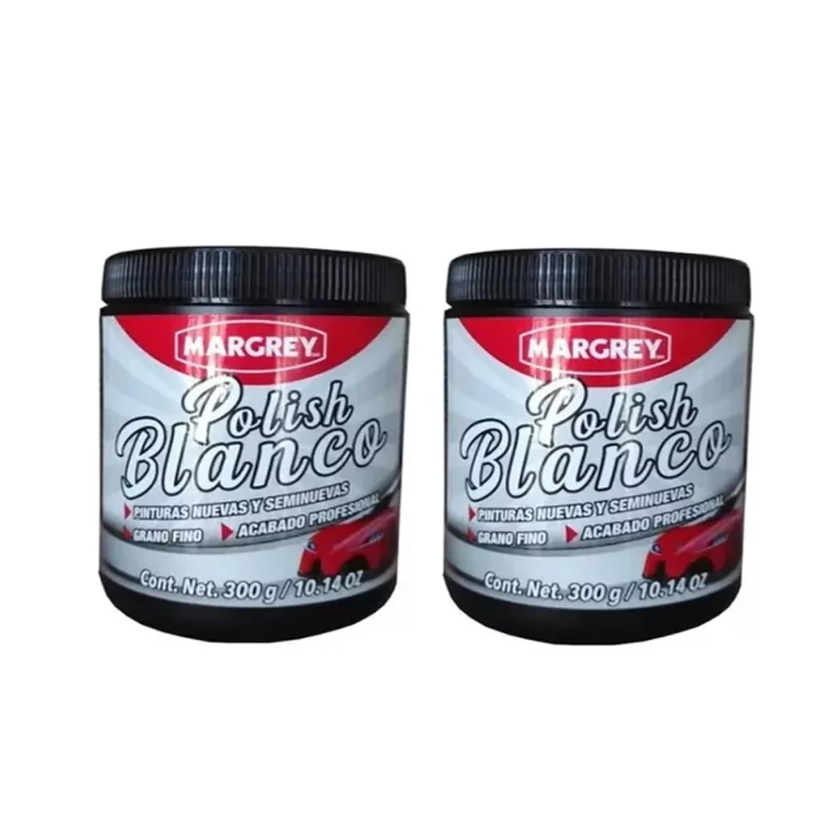 2 Piezas de Pulimento Grano Fino - Polish Blanco Margrey