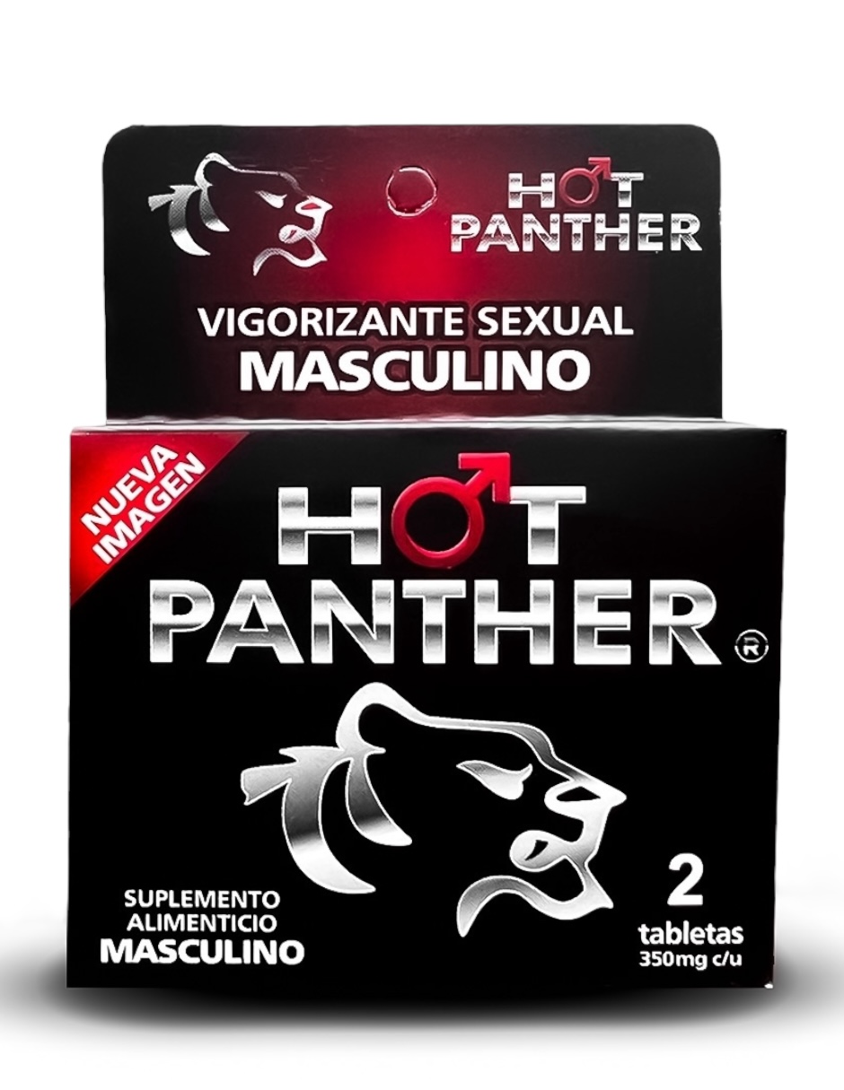 2 Pastillas Hot Panther Hombre más lubricante intimo - Estimulador de la potencia Masculina Combo.