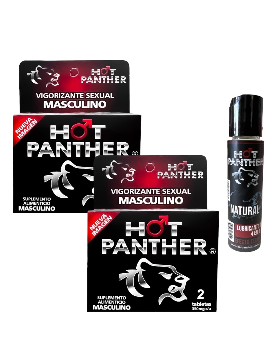 4 Pastillas Hot Panther Hombre más lubricante intimo