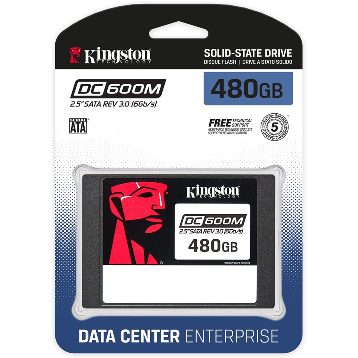 Unidad De Estado Solido SSD para Servidor Kingston DC600M 480GB SATA III 2.5'' 7mm