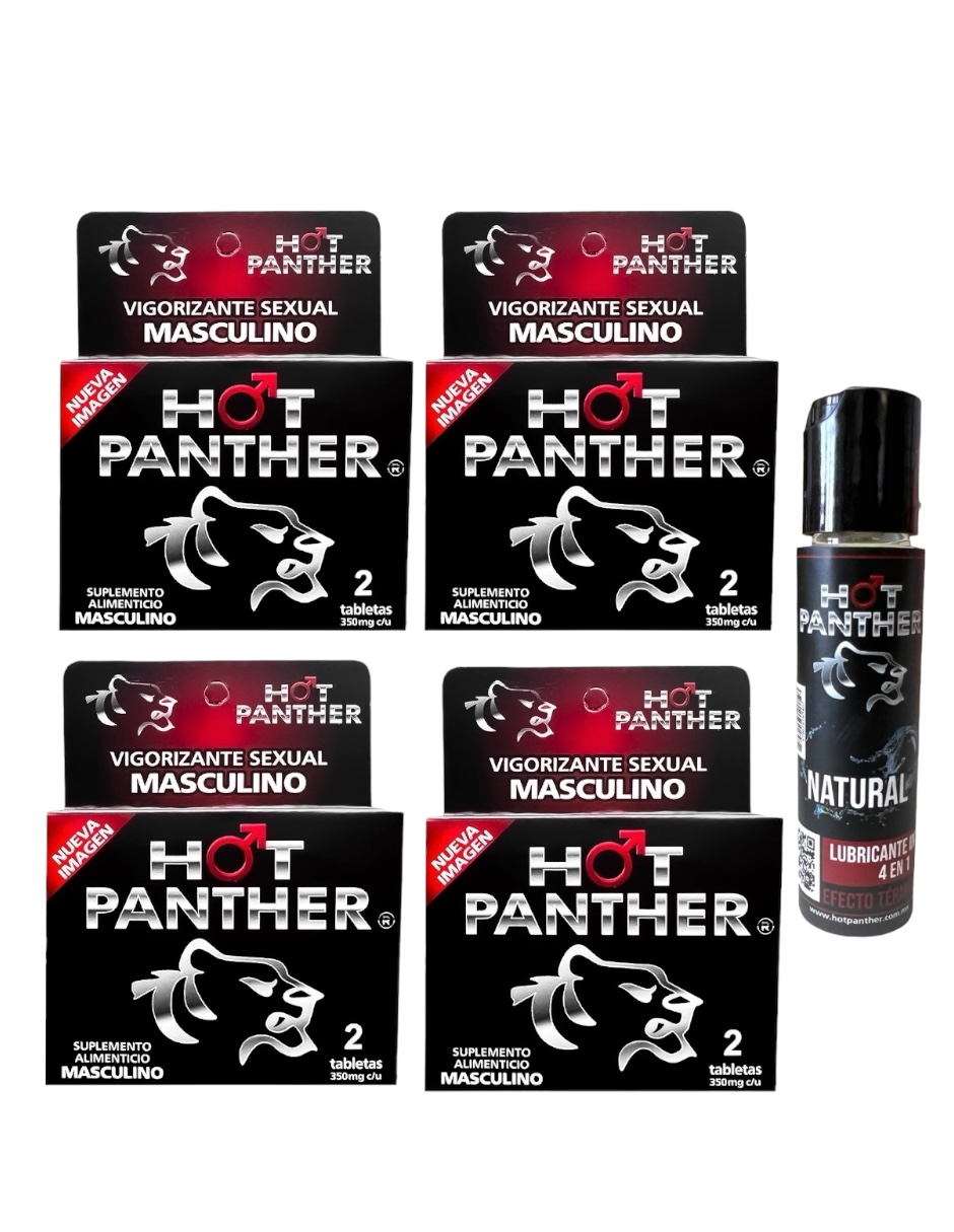 8 Pastillas Hot Panther Hombre más lubricante intimo - Estimulador de la potencia Masculina Combo.