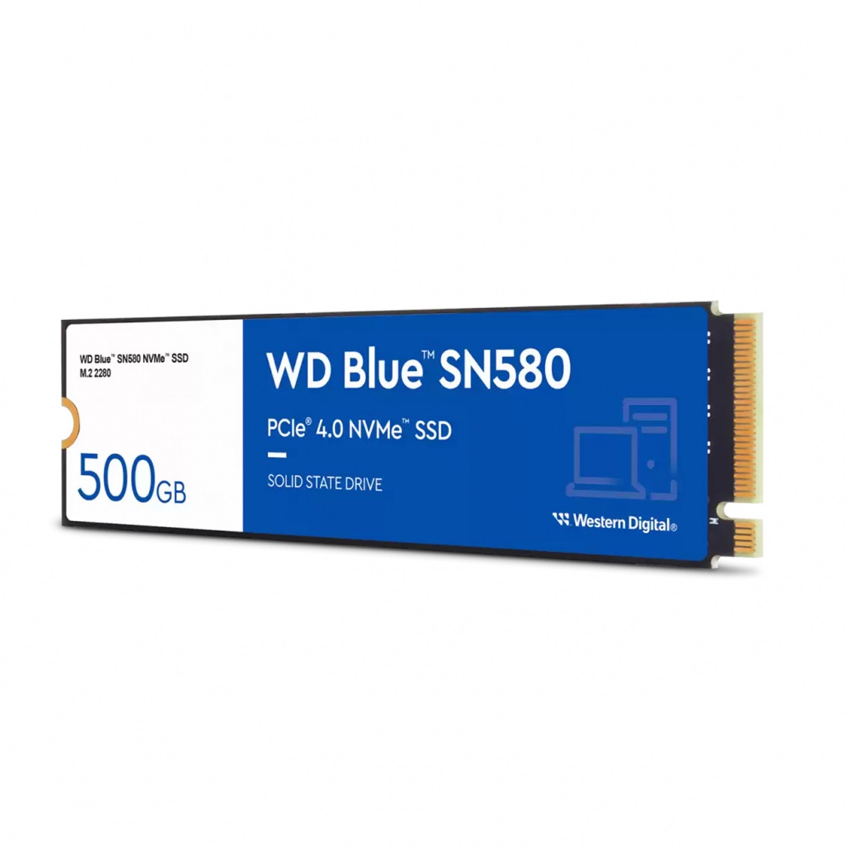 Unidad De Estado Solido SSD Western Digital WD Blue SN580 NVMe 500GB PCI Express 4.0 M.2