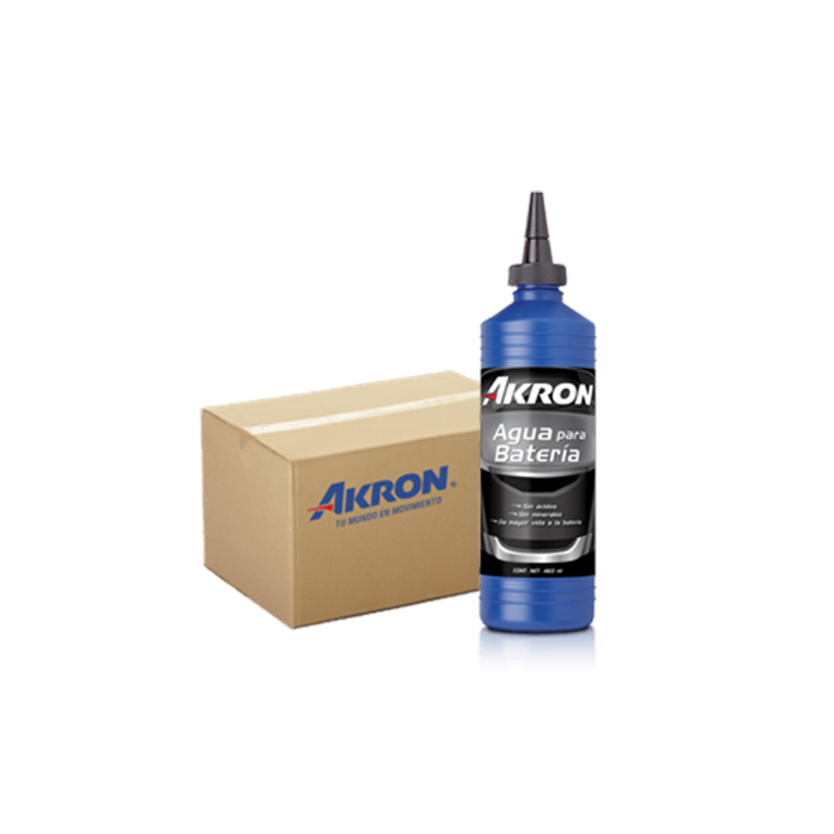 Agua para Batería Akron 1 Pieza de 460 Ml